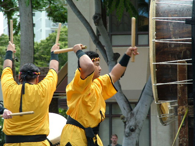 Taiko Drummer Closeup